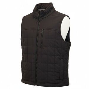 Orvis Quilted Zip-Up Vest Men’s Size L–Black Insulated Lightweight Outdoor Layer